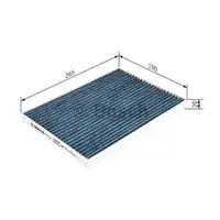 BOSCH 0 986 628 524 Aktivkohleinnenraumfilter
