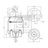 FEBI BILSTEIN 49186 Luftfederbalg