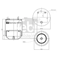 FEBI BILSTEIN 49616 Luftfederbalg für DAF
