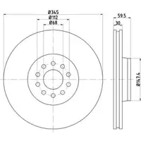 TEXTAR 92112505 Bremsscheiben 2 Stück vorne AUDI