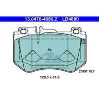 ATE 13.0470-4880.2 Ceramic Belagsatz