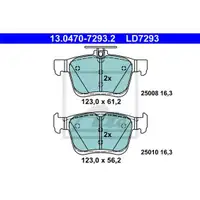 ATE Bremsenset Bremsscheiben Ø272 voll Bremsbeläge Ceramic VW Golf VII Audi A3
