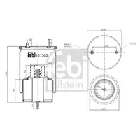 FEBI BILSTEIN 101302 Luftfederbalg für VOLVO
