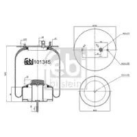 FEBI BILSTEIN 101345 Luftfederbalg