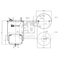 FEBI BILSTEIN 101357 Luftfederbalg für VOLVO