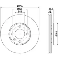 TEXTAR 92287003 Bremsscheiben 2 Stück vorne für VW