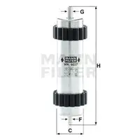 MANN-FILTER WK 6037 Kraftstoffilter