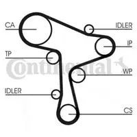 Conti Zahnriemensatz CT1168K1 mit Wasserpumpe Audi VW Skoda Seat