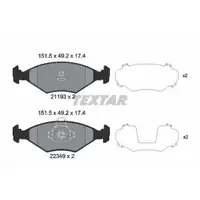 TEXTAR 2119303 PKW SBB