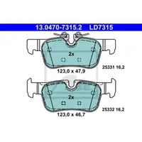 ATE 13.0470-7315.2 Ceramic Belagsatz
