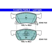 ATE 13.0470-7325.2 Ceramic Belagsatz
