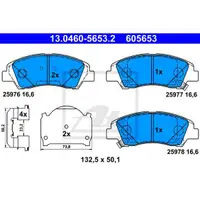 ATE 13.0460-5653.2 Belagsatz