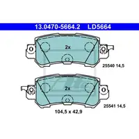 ATE 13.0470-5664.2 Ceramic Belagsatz