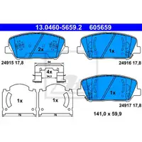 ATE 13.0460-5659.2 Belagsatz