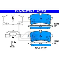 ATE 13.0460-2799.2 Belagsatz
