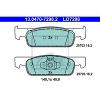 ATE Bremsenset Bremsscheiben Ø259 voll Bremsbeläge Ceramic vorn Dacia Smart