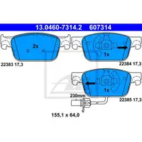 ATE 13.0460-7314.2 Belagsatz