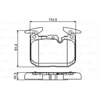 BOSCH 0 986 494 674 Bremsbelag