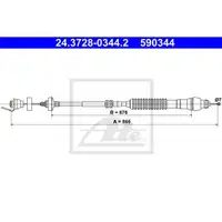 ATE 24.3728-0344.2 Kupplungsseil