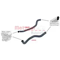 Kühlerschlauch Metzger 2420345 für Citroën für Peugeot für Toyota Links Unten