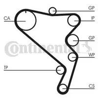 CONTINENTAL CTAM CT1120WP1 Zahnriemen Kit + Wasserpumpe