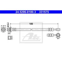 ATE 24.5296-0180.3 Bremsschlauch