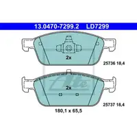 ATE 13.0470-7299.2 Ceramic Belagsatz