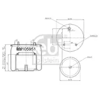 FEBI BILSTEIN 105951 Luftfederbalg für DAF