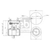 FEBI BILSTEIN 107169 Luftfederbalg für VOLVO