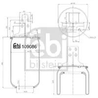 FEBI BILSTEIN 109086 Luftfederbalg