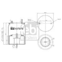 FEBI BILSTEIN 107979 Luftfederbalg für VOLVO