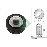 Umlenk /führungsrolle Keilrippenriemen Schaeffler Ina 532 0619 10 für Fiat