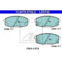ATE 13.0470-5742.2 Ceramic Belagsatz