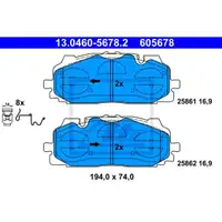 ATE 13.0460-5678.2 Belagsatz