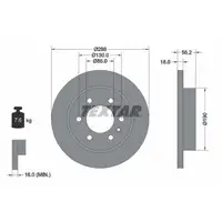TEXTAR 92301003 Bremsscheiben 2 Stück hinten für MERCEDES-BENZ