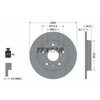 TEXTAR 92305703 Bremsscheiben 2 Stück hinten für SUZUKI