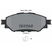 Bremsbelagsatz Scheibenbremse Textar 2123401 für Toyota Vorderachse