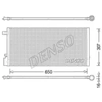 DENSO DCN15005 Kondensator A/C für CHEVROLET, OPEL