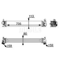 Ladeluftkühler Mahle CI 217 000P Behr *** Premium Line *** für Fiat