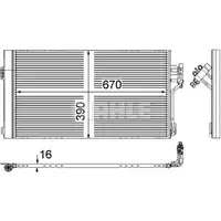 Kondensator Klimaanlage Mahle AC 761 000P Behr *** Premium Line ***