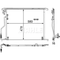 Kondensator Klimaanlage Mahle AC 334 000S Behr für Mercedes Benz für Reach