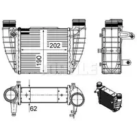 Ladeluftkühler Mahle CI 486 000S Behr für Audi für Seat für Skoda für VW
