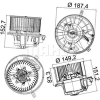MAHLE AB 149 000P Innenraumgeblaese
