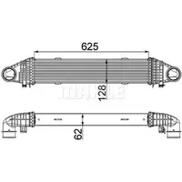 Ladeluftkühler Mahle CI 358 000P Behr *** Premium Line *** für Mercedes Benz