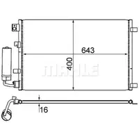 Kondensator Klimaanlage Mahle AC 604 001S Behr für Nissan