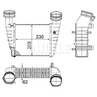 MAHLE CI 347 000S Ladeluftkühler für SKODA, VW