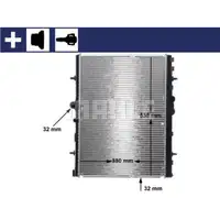 Kühler Motorkühlung Mahle CR 32 000S Behr für Citroën für Peugeot