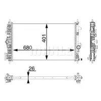MAHLE CR 927 000P Kühlmittelkühler