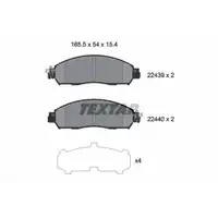 Bremsbelagsatz Scheibenbremse Textar 2243903 für Nissan Vorderachse