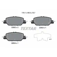 Bremsbelagsatz Scheibenbremse Textar 2285201 für Honda für Honda (dongfeng)